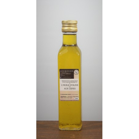 Huile d'olive aromatisée aux cèpes