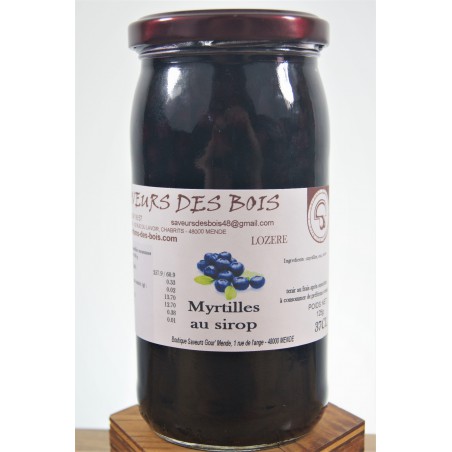 myrtilles au sirop
