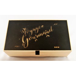 Coffret bois  plaisir gourmand