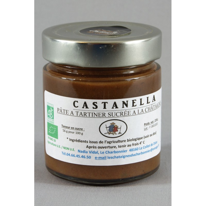 Pâte à tartiner cacao châtaigne