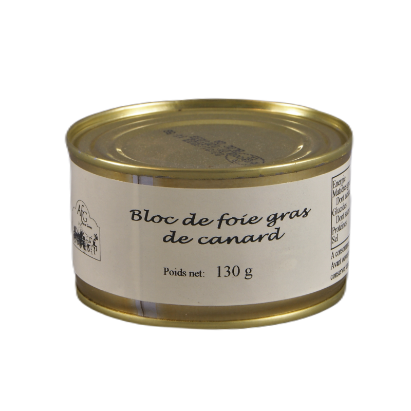 Bloc de foie gras de Canard 130g