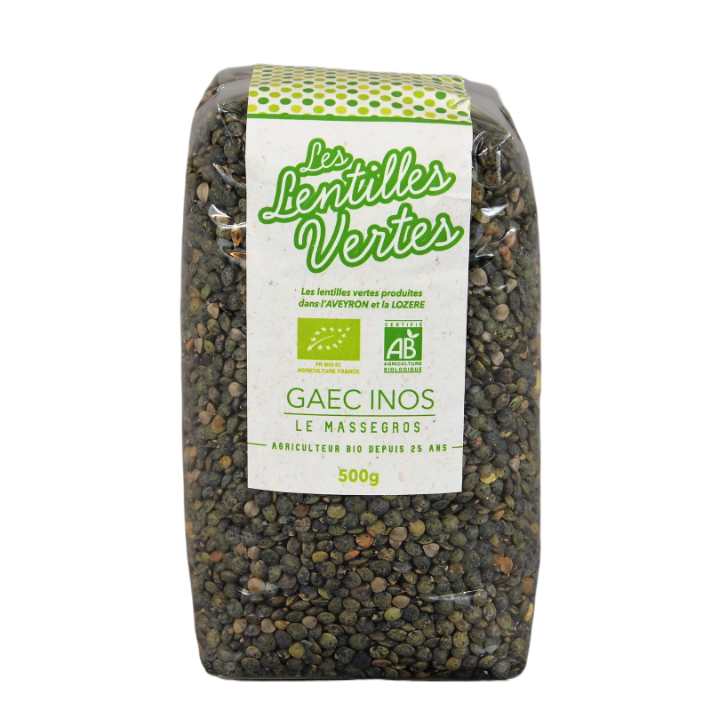 Lentilles Vertes de Lozère BIO