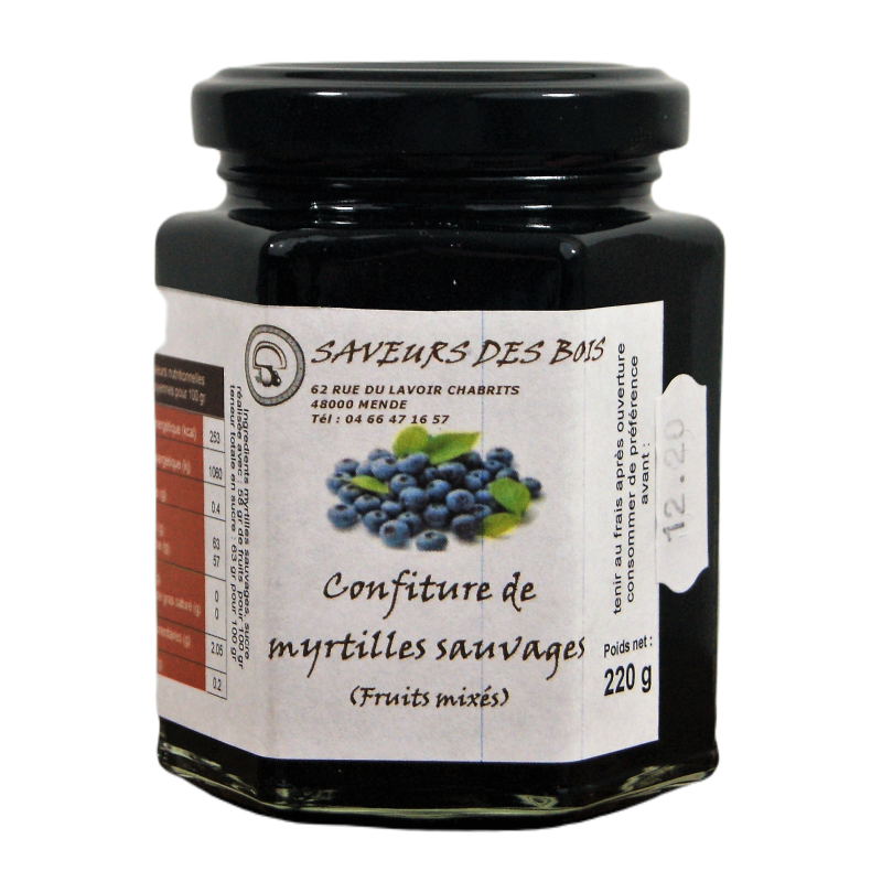 Confiture Myrtilles Sauvages